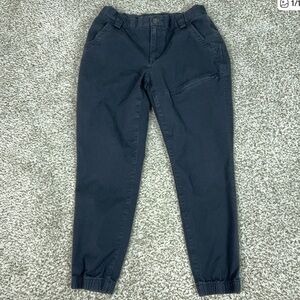 Duluth Trading Pants Womens 6 Navy Jogger Utility Chino Cotton Workwear Hiking
